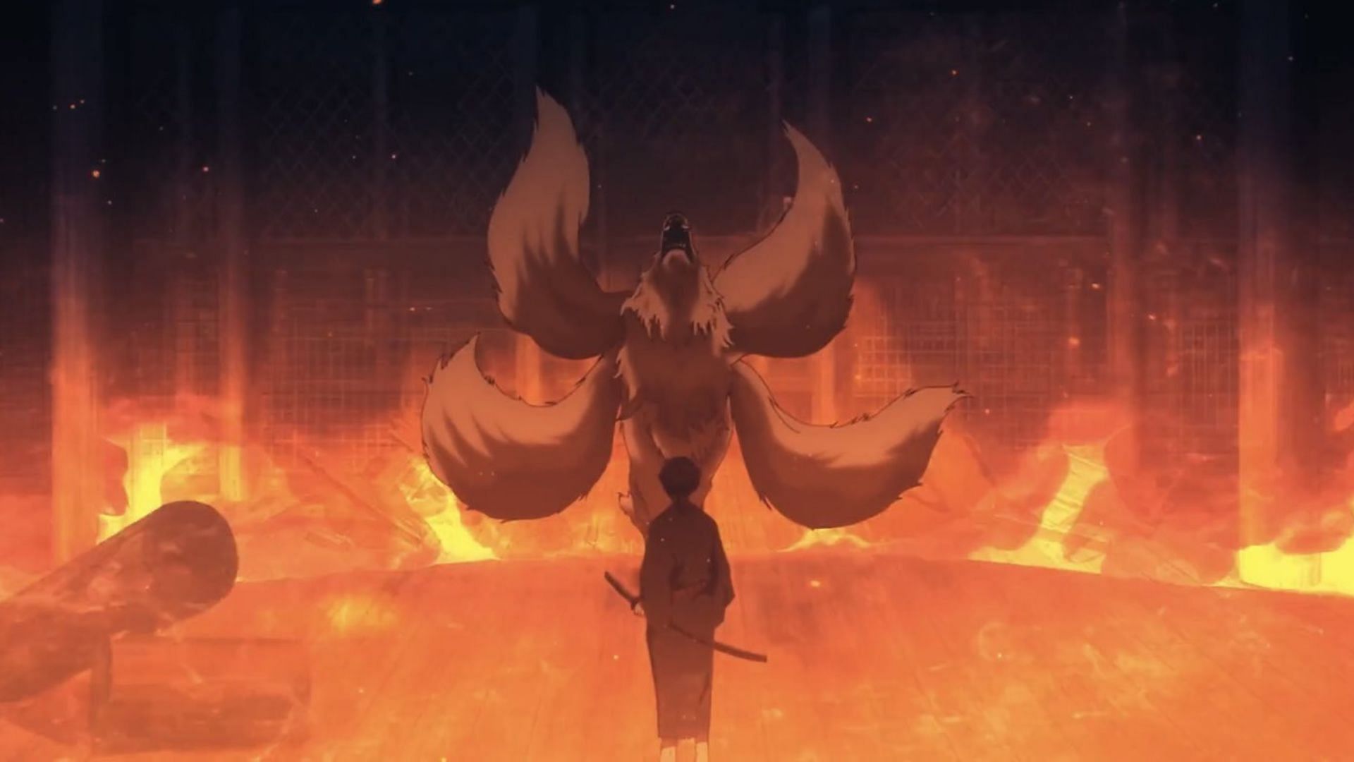 Jinya vs Yunagi as seen in the anime (Image via Yokohama Animation Lab)
